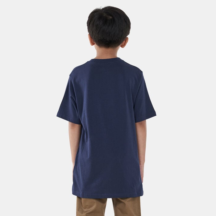Vans Kids' Camo Flame Easy Logo T-Shirt Blue Vans Kids' Camo Flame Easy Logo T-Shirt Blue image number 1