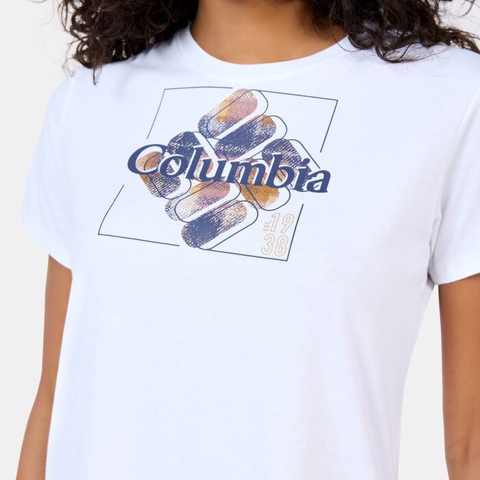 Columbia Women's Sun Trek Graphic T-Shirt White Columbia Women's Sun Trek Graphic T-Shirt White image number 3