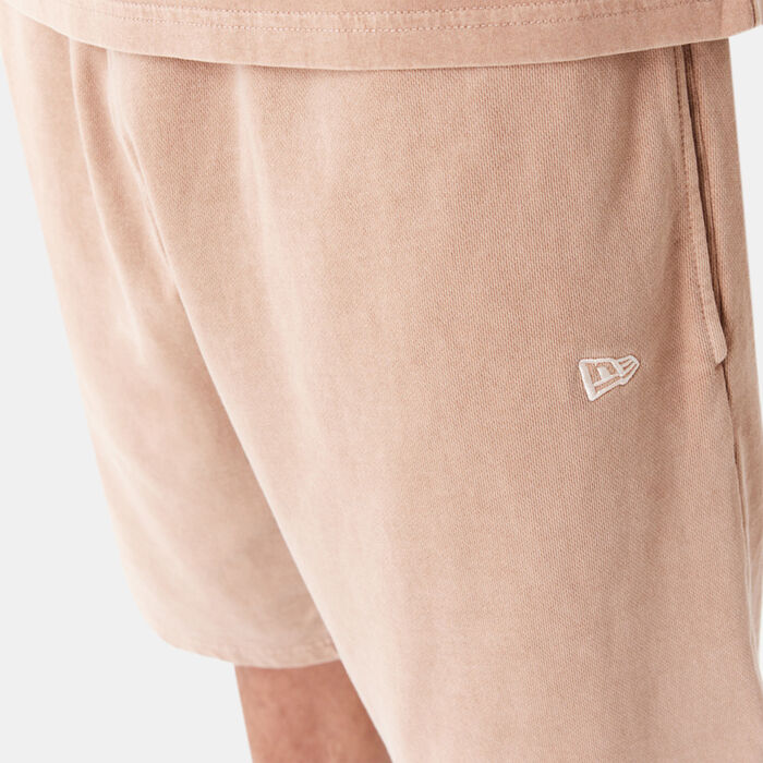 New Era Men's Washed Logo Shorts Orange image number 3