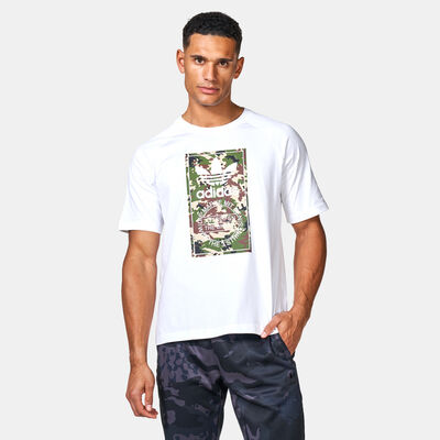 adidas Originals Men's Camo Tongue T-Shirt White
