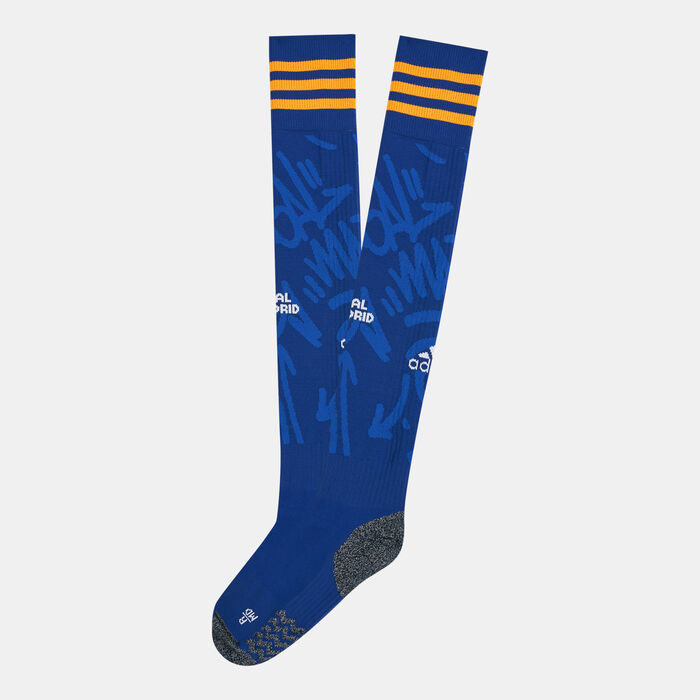 adidas Men's Real Madrid Away Football Socks - 2021/22 Blue adidas Men's Real Madrid Away Football Socks - 2021/22 Blue image number 0
