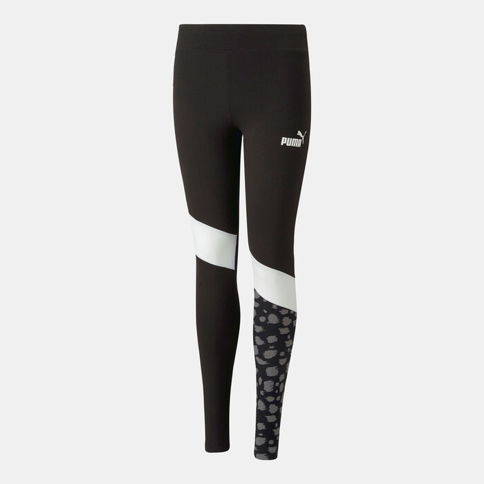 PUMA Kids' Essentials Animal-Block Leggings Black PUMA Kids' Essentials Animal-Block Leggings Black image number 0