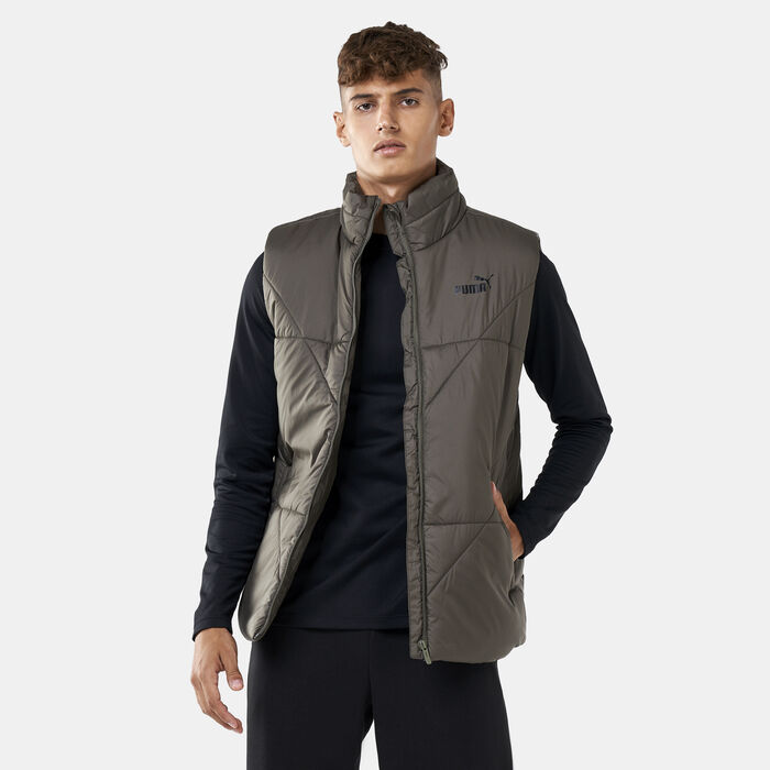 PUMA Men's Essential Padded Vest Green image number 0