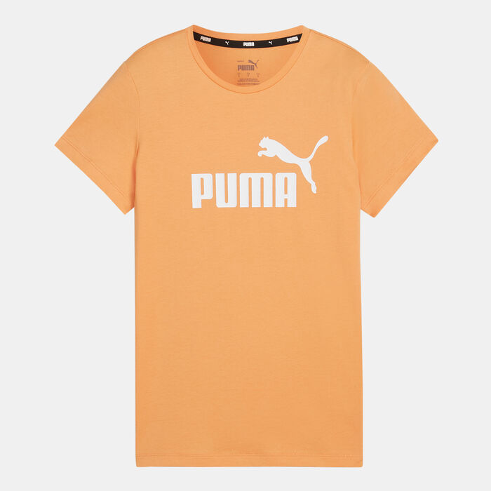 PUMA Women's Essentials Logo T-Shirt Orange PUMA Women's Essentials Logo T-Shirt Orange image number 0
