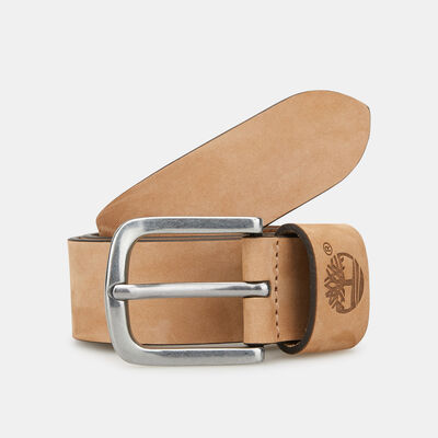 Timberland Men's Nubuck Leather Belt yellow