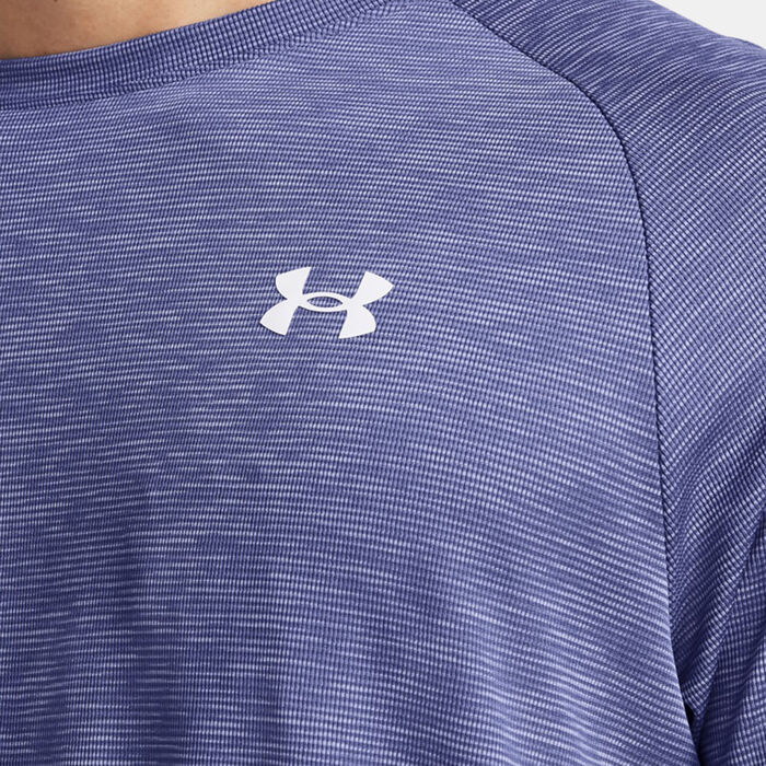 Under Armour Men's UA Tech Textured T-Shirt Purple image number 2