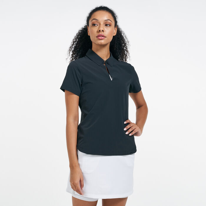 Nike Golf Women's Flex Ace Polo T-Shirt Black Nike Golf Women's Flex Ace Polo T-Shirt Black image number 0