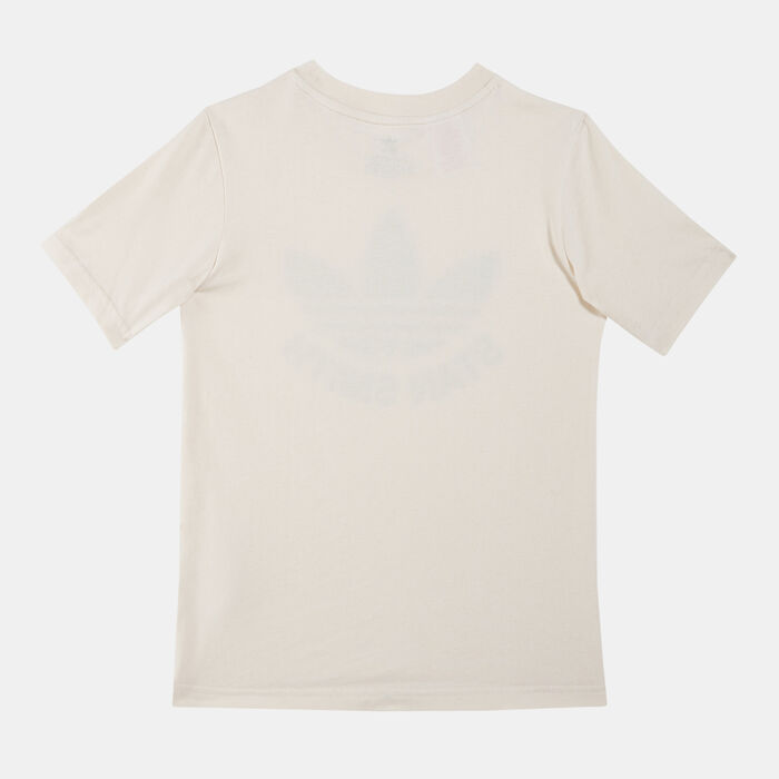adidas Originals Kids' Stan Smith Graphic Non-Dye T-Shirt (Older Kids) Beige adidas Originals Kids' Stan Smith Graphic Non-Dye T-Shirt (Older Kids) Beige image number 1