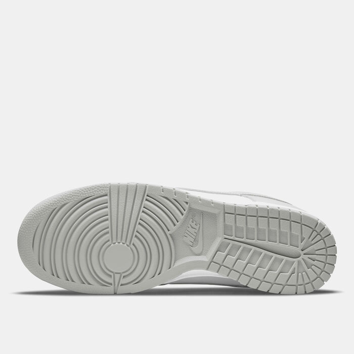 Nike Men's Dunk Low Retro Shoes Grey Nike Men's Dunk Low Retro Shoes Grey image number 3