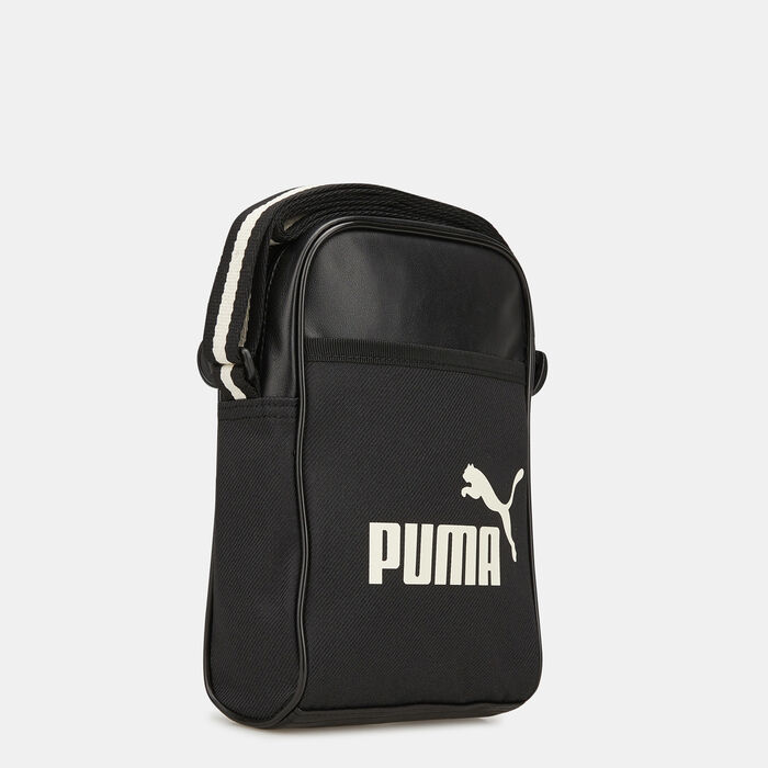 PUMA Men's Campus Compact Portable Messenger Bag Black PUMA Men's Campus Compact Portable Messenger Bag Black image number 2