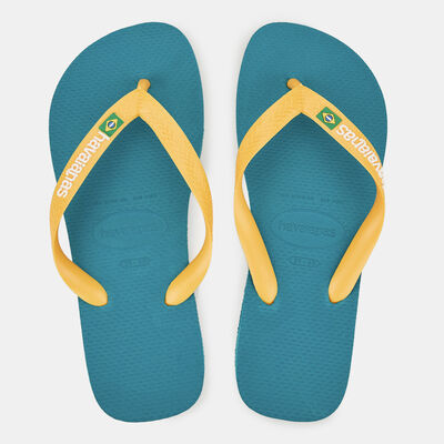Havaianas Brasil Logo Flip Flops Green