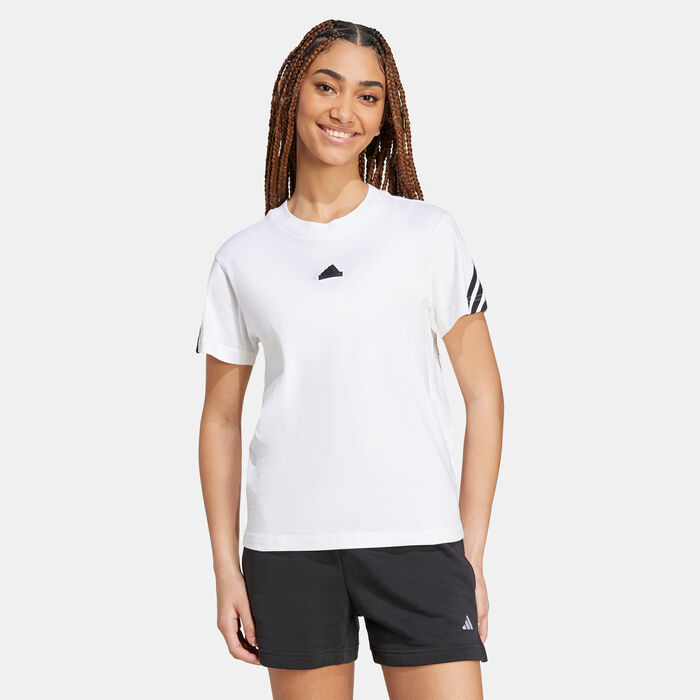 adidas Women's Future Icons 3-Stripes T-Shirt White adidas Women's Future Icons 3-Stripes T-Shirt White image number 0