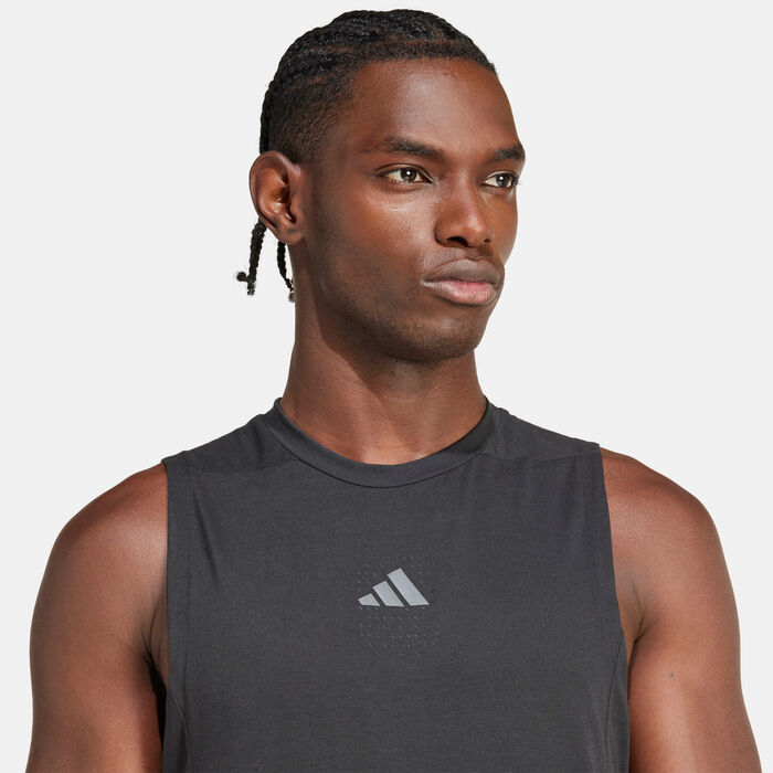 adidas Men's HIIT Graphic Training Tank Top Black image number 3