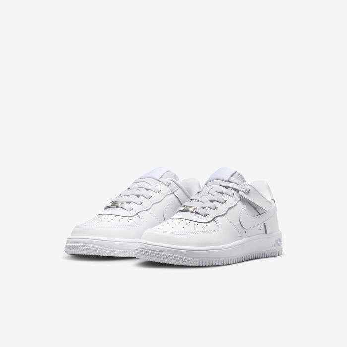 Nike Kids' Force 1 Low EasyOn Shoes White Nike Kids' Force 1 Low EasyOn Shoes White image number 4