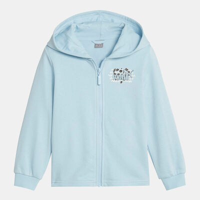 PUMA Kids' Essentials Mix Match Full-Zip Hoodie Blue PUMA Kids' Essentials Mix Match Full-Zip Hoodie Blue