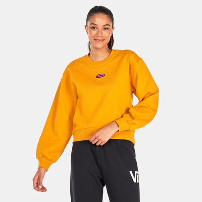 Vans Women's x Curren X Knost Pullover Crew Sweatshirt Gold Vans Women's x Curren X Knost Pullover Crew Sweatshirt Gold
