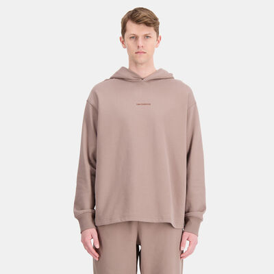 New Balance Men's Athletics Linear Fleece Hoodie Brown