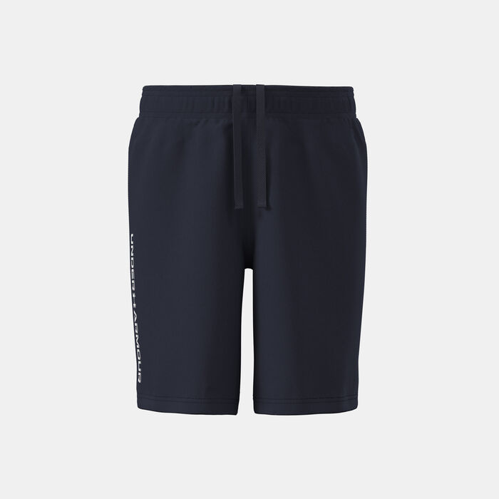 Under Armour Kids' UA Tech Woven Wordmark Shorts Blue image number 0