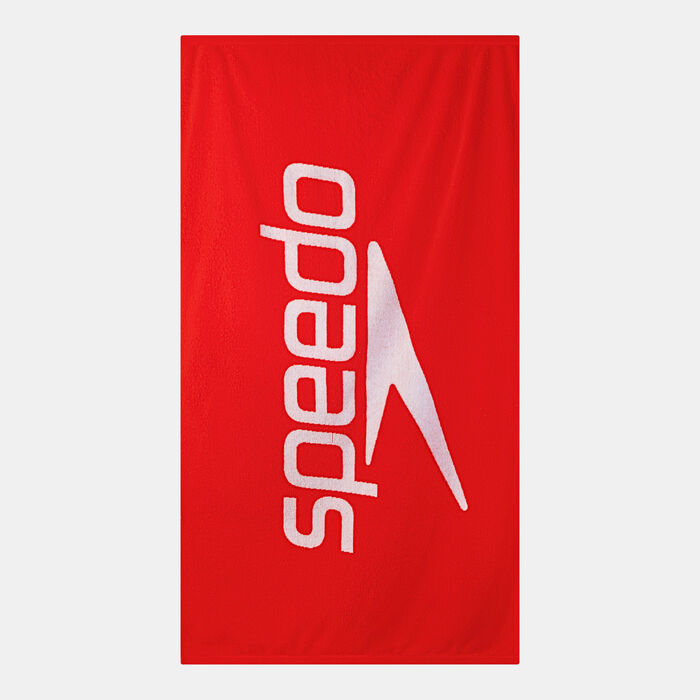 Speedo Logo Beach Towel Red image number 1