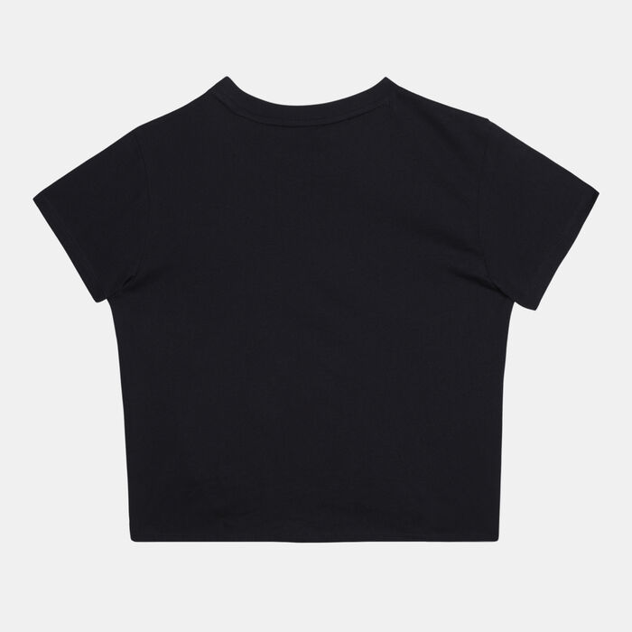 PUMA Kids' ESS+ Logo Knotted T-Shirt Black PUMA Kids' ESS+ Logo Knotted T-Shirt Black image number 1