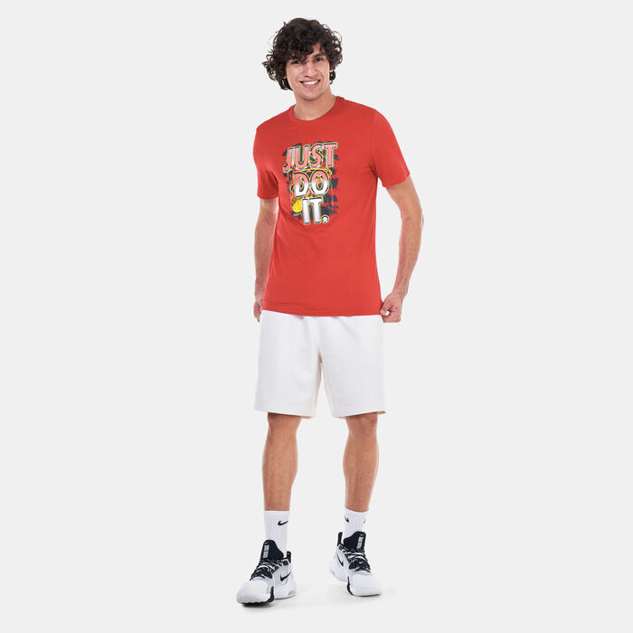 Nike Men's Dri-FIT Just Do It Basketball T-Shirt Red Nike Men's Dri-FIT Just Do It Basketball T-Shirt Red image number 2
