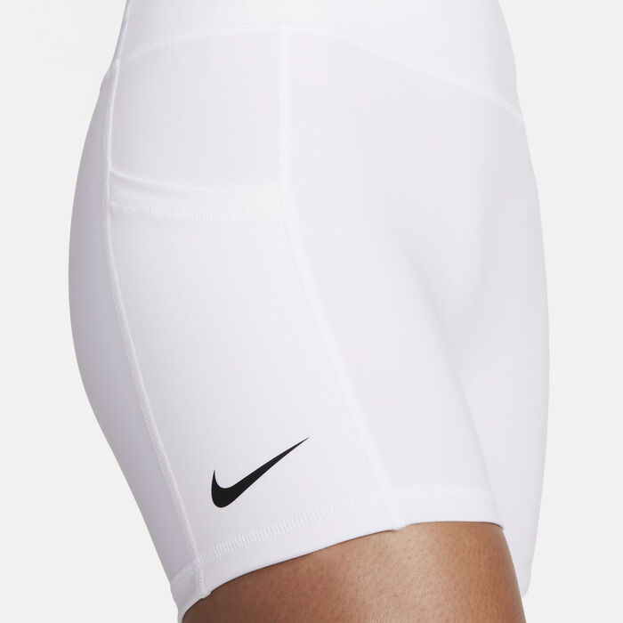 Nike Women's Court Advantage Dri-FIT Tennis Shorts White image number 3
