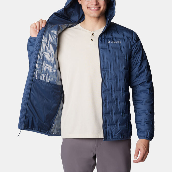 Columbia Men's Delta Ridge™ Down Hooded Jacket Blue Columbia Men's Delta Ridge™ Down Hooded Jacket Blue image number 4
