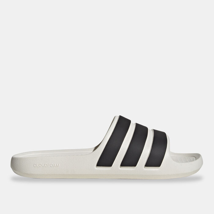 adidas Men's Adilette Flow Slides White adidas Men's Adilette Flow Slides White image number 0