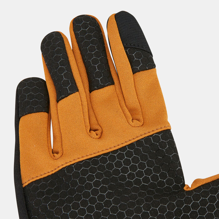 Timberland Men's Stretch Colorblock Softshell Fleece Gloves yellow Timberland Men's Stretch Colorblock Softshell Fleece Gloves yellow image number 2