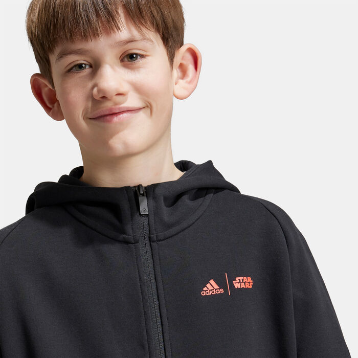 adidas Kids' Star Wars Z.N.E. Full-Zip Hoodie (Older Kids) Black adidas Kids' Star Wars Z.N.E. Full-Zip Hoodie (Older Kids) Black image number 3