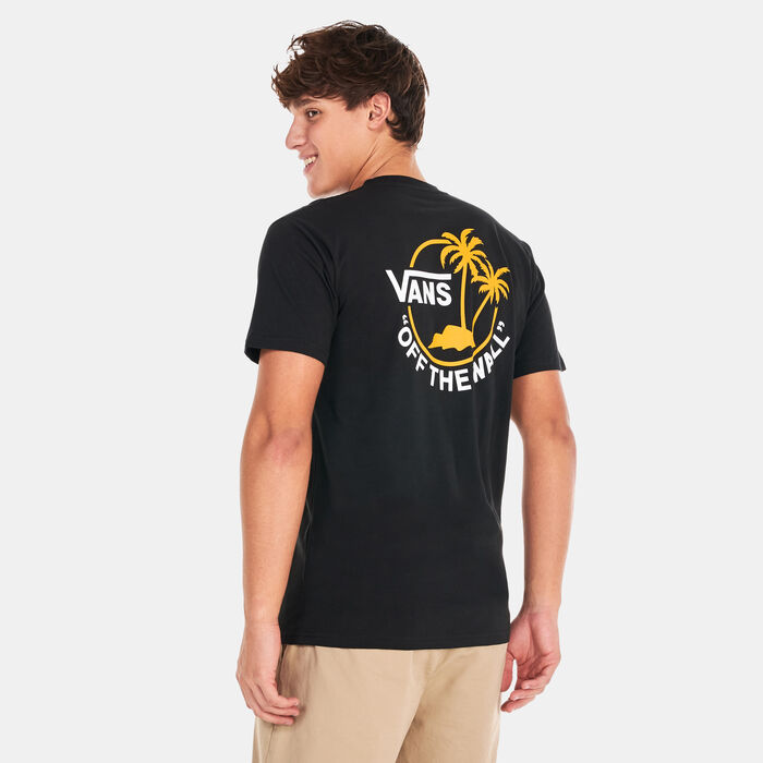 Vans Men's Classic Mini Dual Palm T-Shirt Black image number 1