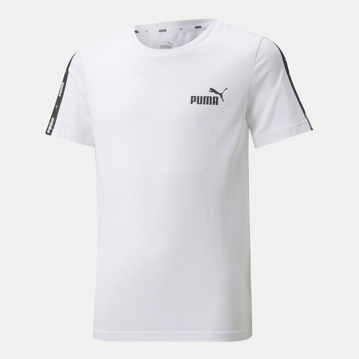 PUMA Kids' Essentials+ Tape T-Shirt White PUMA Kids' Essentials+ Tape T-Shirt White image number 0