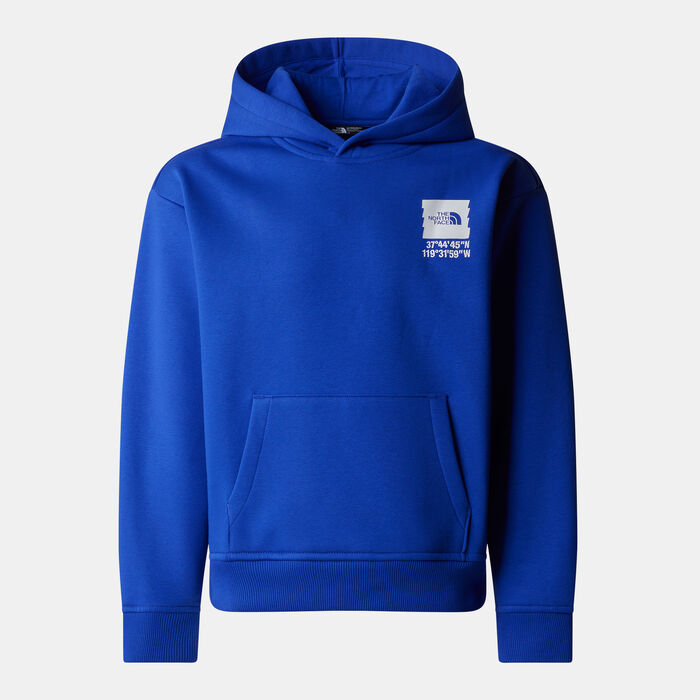 The North Face Kids' Coordinates Graphic Hoodie Blue image number 0