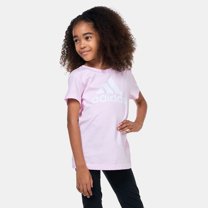 adidas Kids' Essentials Big Logo T-Shirt Pink adidas Kids' Essentials Big Logo T-Shirt Pink image number 0