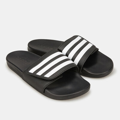 adidas Men's Adilette Comfort Adjustable Bandage Slides Black adidas Men's Adilette Comfort Adjustable Bandage Slides Black