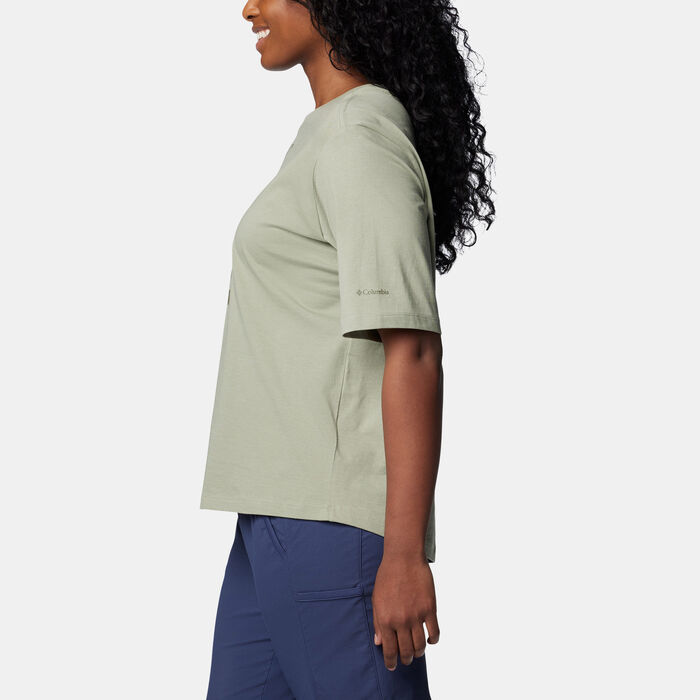 Columbia Women's North Cascades T-Shirt Green Columbia Women's North Cascades T-Shirt Green image number 2