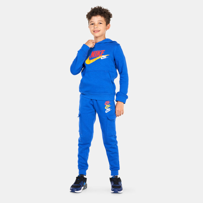 Nike Kids' Sportswear Standard Issue Fleece Hoodie (Older Kids) Blue Nike Kids' Sportswear Standard Issue Fleece Hoodie (Older Kids) Blue image number 2