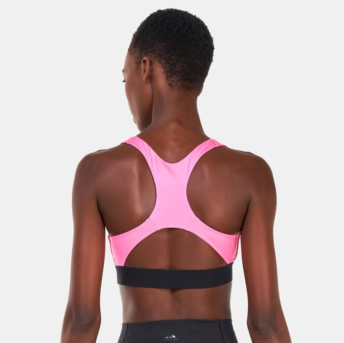adidas Women's Powerreact Training Medium-Support Sports Bra Pink adidas Women's Powerreact Training Medium-Support Sports Bra Pink image number 1