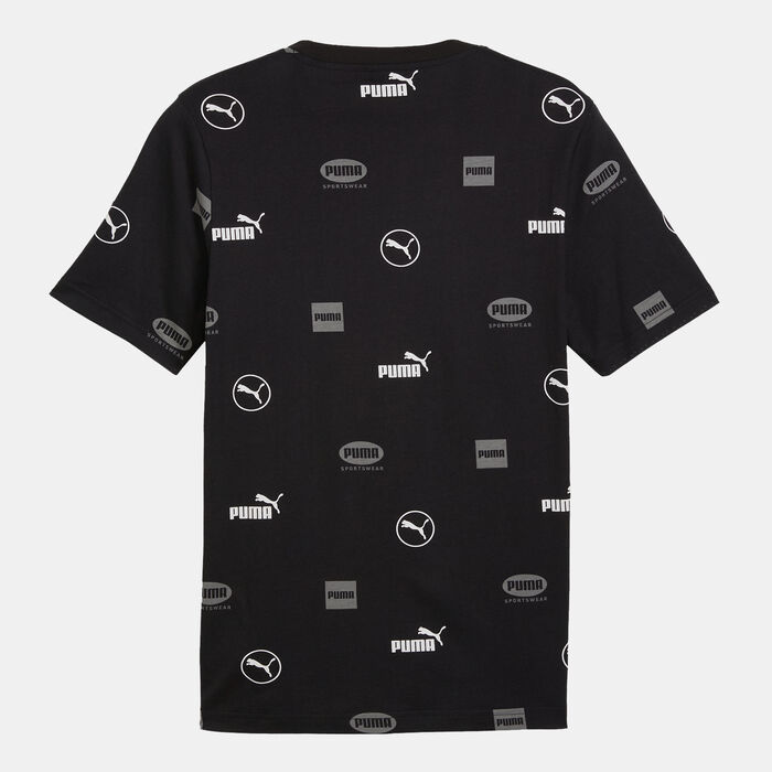 PUMA Men's Power Allover Print T-Shirt Black image number 1