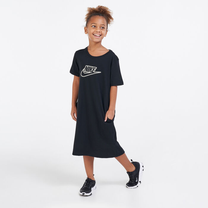 Nike Kids' Sportswear Futura T-Shirt Dress Black Nike Kids' Sportswear Futura T-Shirt Dress Black image number 0