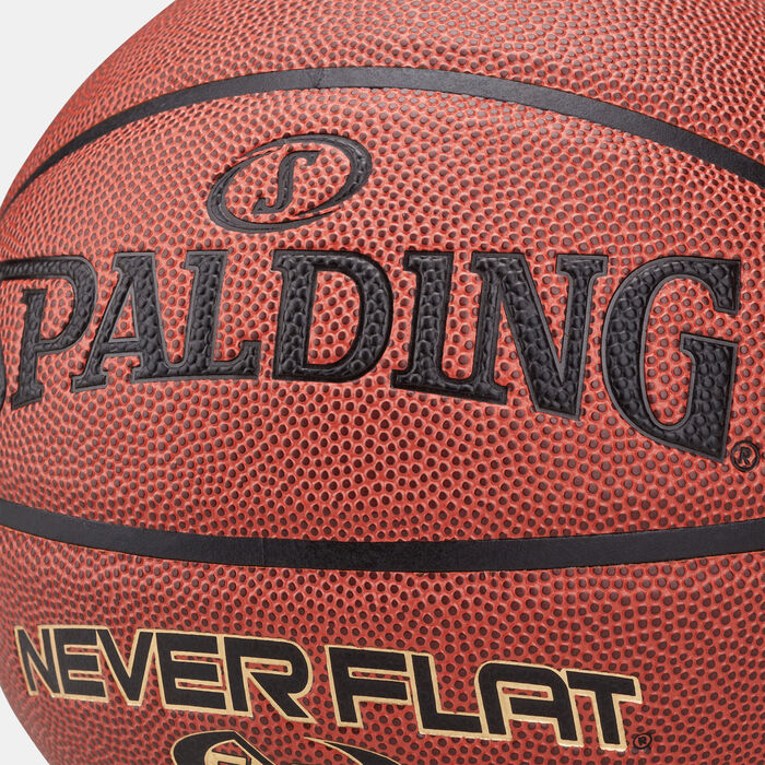 Spalding NeverFlat Composite Basketball (Size 7) Brown Spalding NeverFlat Composite Basketball (Size 7) Brown image number 2