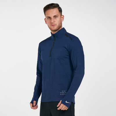 Nike Men's Dri-FIT Element Run Division Long Sleeve T-Shirt Multi