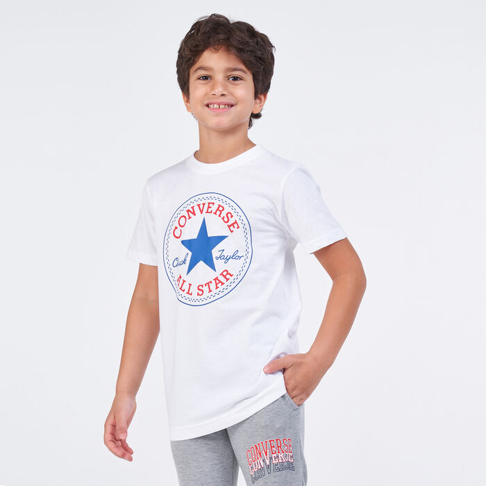 Converse Kids' Chuck Patch T-Shirt White Converse Kids' Chuck Patch T-Shirt White image number 0