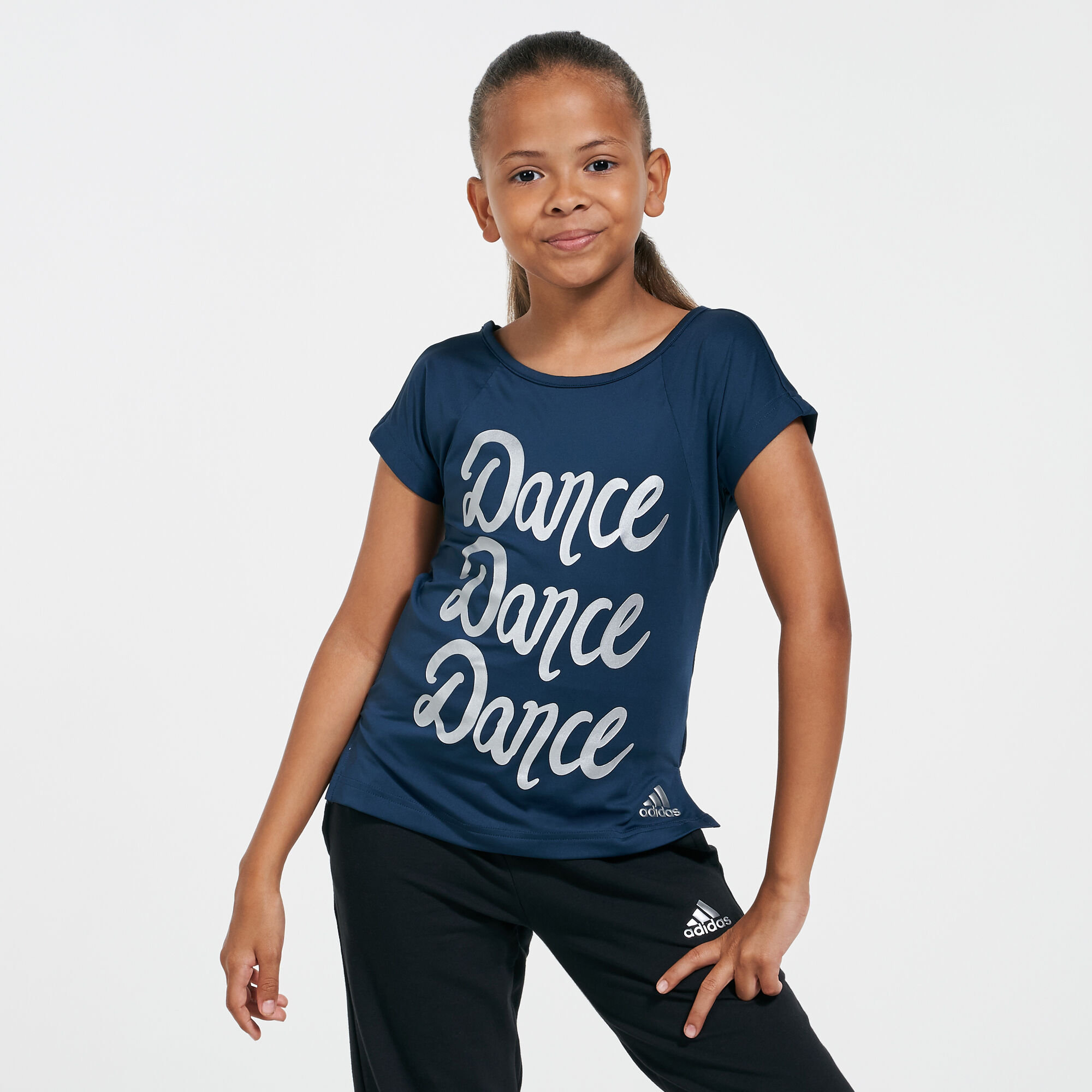 Kids Aeroready Dance T Shirt Blue adidas in Qatar SSS