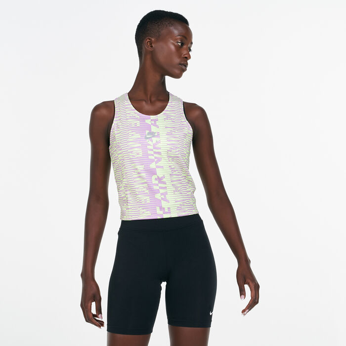 Nike Women's Air Printed Tank Top Purple Nike Women's Air Printed Tank Top Purple image number 0