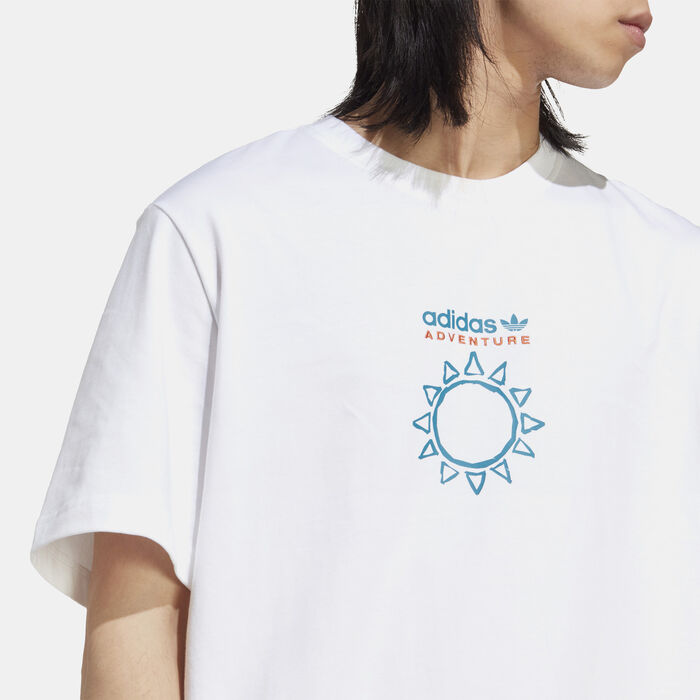 adidas Originals Men's Adventure Nature Awakening T-Shirt White adidas Originals Men's Adventure Nature Awakening T-Shirt White image number 3