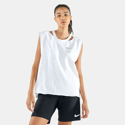 Nike Women's Queen Of Courts Basketball Tank Top Grey