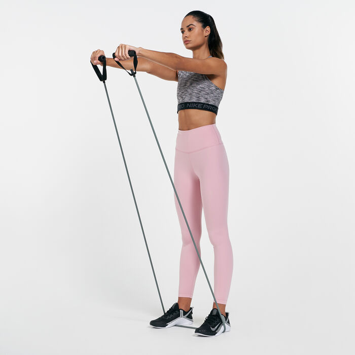 Nike Women's 7/8 Yoga Leggings Pink image number 2