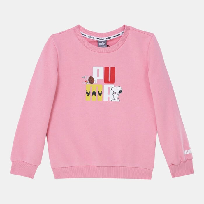 PUMA Kids' x PEANUTS Sweatshirt Pink PUMA Kids' x PEANUTS Sweatshirt Pink image number 0