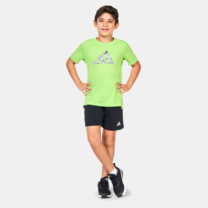 adidas Kids' Graphic T-Shirt (Older Kids) Green adidas Kids' Graphic T-Shirt (Older Kids) Green image number 2